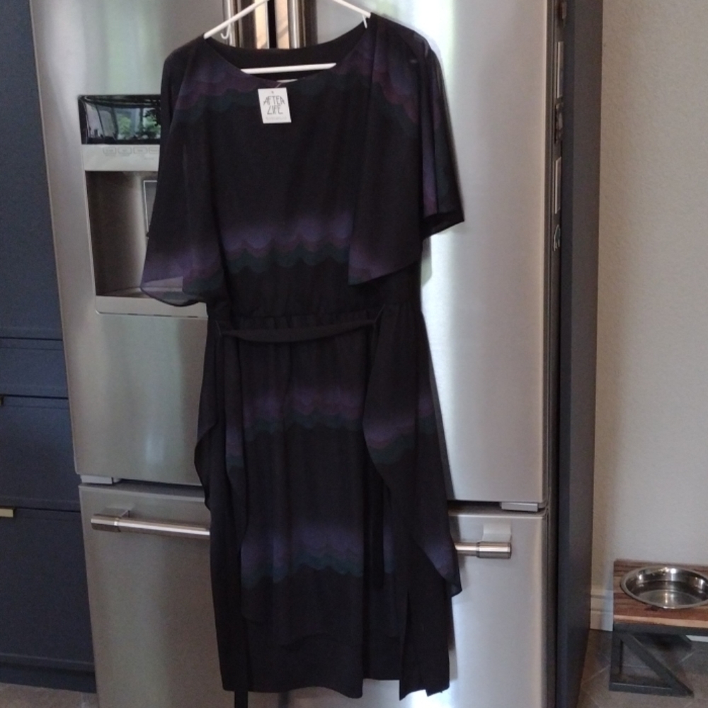 Black vintage dress similiar to YSL or Isabel Marant meets Vanessa Bruno 80s
